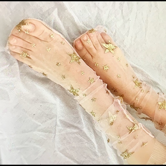MESH GLITTER 3 TULLE SOCKS - Picture 2 of 4